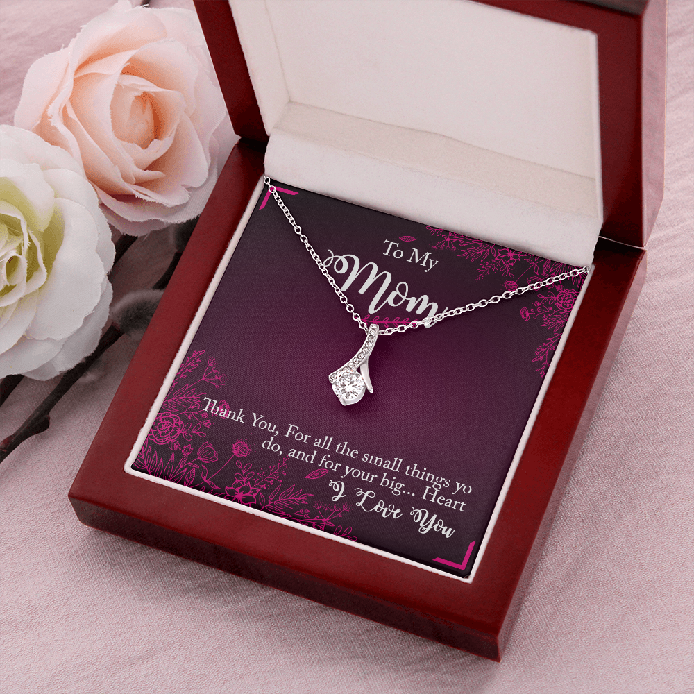 Thank You Gift Necklace For Mother, Moms Birthday gift Necklace, Mothers Day Gift Necklace, Moms Gift From Son, Daughter