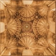 thumbnail image 1 of Ahgly Company Machine Washable Indoor Square Transitional Orange Area Rugs, 4' Square, 1 of 7