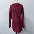 thumbnail image 5 of Aoochasliy Womens Sweaters Pullover Clearance Autumn and Winter Casaul Solid Loose O-Neck Hairy Pullover Dress, 5 of 5