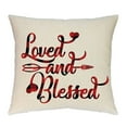 thumbnail image 1 of TIMIFIS Valentines Pillow Covers 18x18 Inches 1PCValentines Decorations Series Cushion Cover Case Pillow Custom Zippered Square Pillowcase, 1 of 1