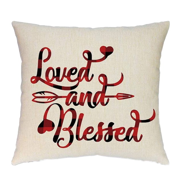 TIMIFIS Valentines Pillow Covers 18x18 Inches 1PCValentines Decorations Series Cushion Cover Case Pillow Custom Zippered Square Pillowcase