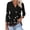 Black1, variant on Casual Shirts for Women V Neck Collared Print Pullover Fashion Tops 3/4 Sleeve Fall Summer Spring Comfy T Shirts Going out Tees Blouses