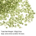 thumbnail image 2 of Triturado Vidrio Chips 100g/3.5oz 2mm-4mm Irregular Metálico Brillante Vidrio para Artesanía Bricolaje Jarrón Relleno Epoxi Resina Decoración, Verde, 2 of 5