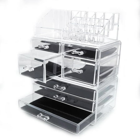 cosmetic organizer makeup drawer storage box ktaxon holder display case jewelry table bathroom walmart