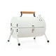 thumbnail image 2 of Parrilla De Barbacoa De Carbón Parrilla De Barbacoa De Carbón De Metal De Doble Cara Portátil Sin Humo para Acampar Fiestas De Picnic Blanco, 2 of 14
