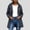 Dark Gray, variant on Womens Waterproof Jacket Drawstring Waist Midi Length Hooded Windbreaker with Pockets Navy Size 2XL