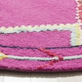 thumbnail image 3 of SAFAVIEH Bellagio Delicia Geometric Wool Area Rug, Fuchsia/Multi, 5' x 5' Round, 3 of 8