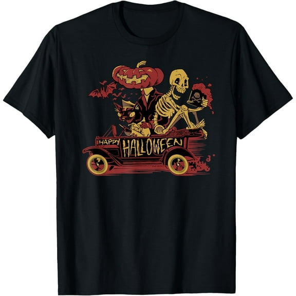 Hot Rod Halloween Monsters T-shirt T-Shirt