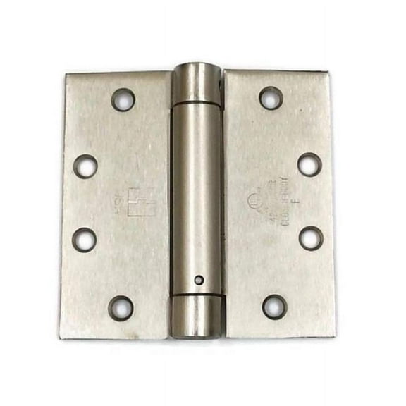 Hager 1250415.1 4 x 4 in. Full Mortise Single Acting Square Corner Spring Hinge, No. 177491 Satin Nickel