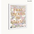 thumbnail image 3 of Wynwood Studio Prints Abstract Typography 15" x 21", White Frame, Created To, 3 of 6