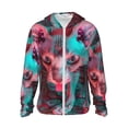thumbnail image 1 of Vsdgher Sweat à Capuche Psychédélique Sans Poils Imprimé Chat pour Hommes Femmes, Manches Longues Protection Solaire Pêche pour Course Natation-TG, 1 of 7