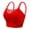 Red, variant on Minimizer Bras for Women Floral Lace Racerback Padded Side Support Full Coverage Bralette Everyday Bra