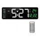 thumbnail image 4 of Digital Wall Clock Reloj de pared digital LED grande y moderno para exteriores, color de la estructura: verde, 4 of 8