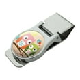 thumbnail image 1 of Owl BFFs Best Friends Couple Love Satin Chrome Plated Metal Money Clip, 1 of 4