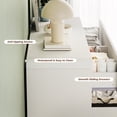 thumbnail image 5 of Pikvki 39.4" Wide 8 Drawer Dresser, Modern Fluted Wood Chest of Drawers with Anti-Tipping Device for Bedroom, Living Room, White, 5 of 11