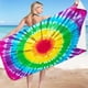 thumbnail image 4 of Tie-Dye Colourful Oversized Beach Towel Sandproof Quick Dry, Adults Thick Microfiber Travel Pool Blanket 30 x 60 Inch, 4 of 9