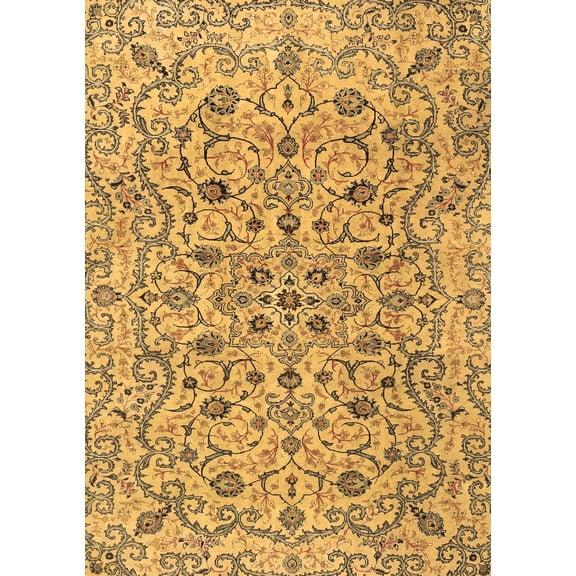 Ahgly Company Indoor Rectangle Persian Brown Traditional Area Rugs, 5' x 7'