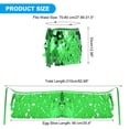 thumbnail image 2 of Uxcell Women's Belly Dance Hip Scarf with Sequins Triangle Wrap Skirts Waist Chain for Party Costume Performance Green, 2 of 7
