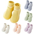 thumbnail image 5 of Linfrsh Baby Shoes Size 18-24 Months Boys First Walking Shoes Anti slip Socks Toddler Sneakers Baby Boy Crib Shoes Pink,10-15 Months, 5 of 6