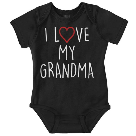 I Love My Grandma Cute Grandchild Romper Boys or Girls Infant Baby Brisco Brands 12M