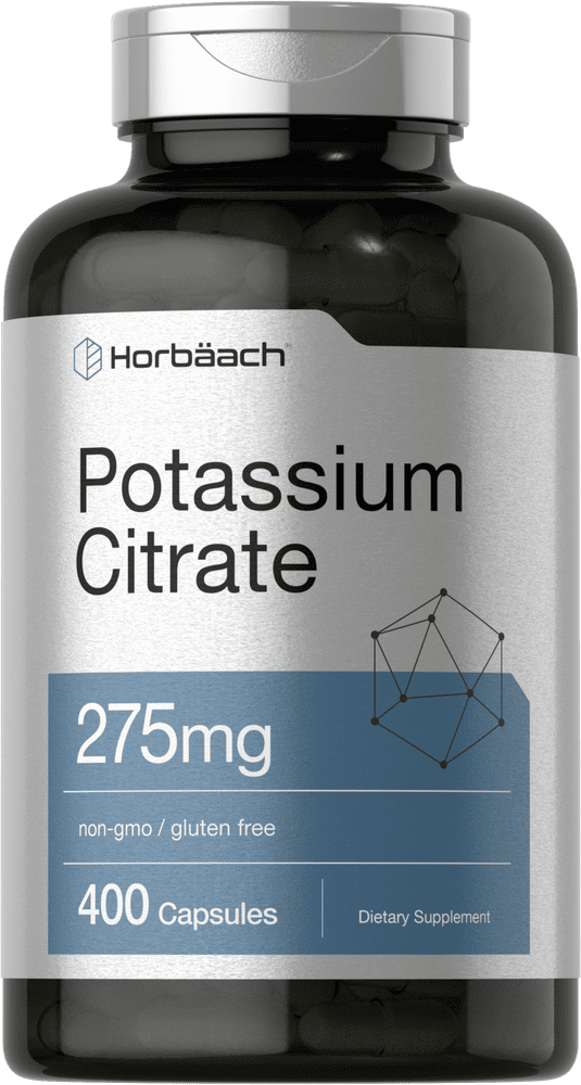 Potassium Citrate Capsules 275 mg | 400 Count | Non-GMO, Gluten Free Supplement | by Horbaach