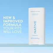 Native Deodorant, Aluminum Free, Powder & Cotton, for Women and Men, 2.65 oz