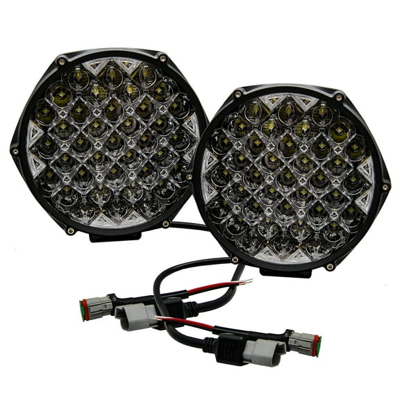 80w Round DRL 7" OZ-USA? LED Light  Combo Spot   Flood Beam with DRL Function Off Road Fog Driving Roof Bar Bumper 4x4 UTV Jeep SUV Truck Heavy Equipment (1pair)
