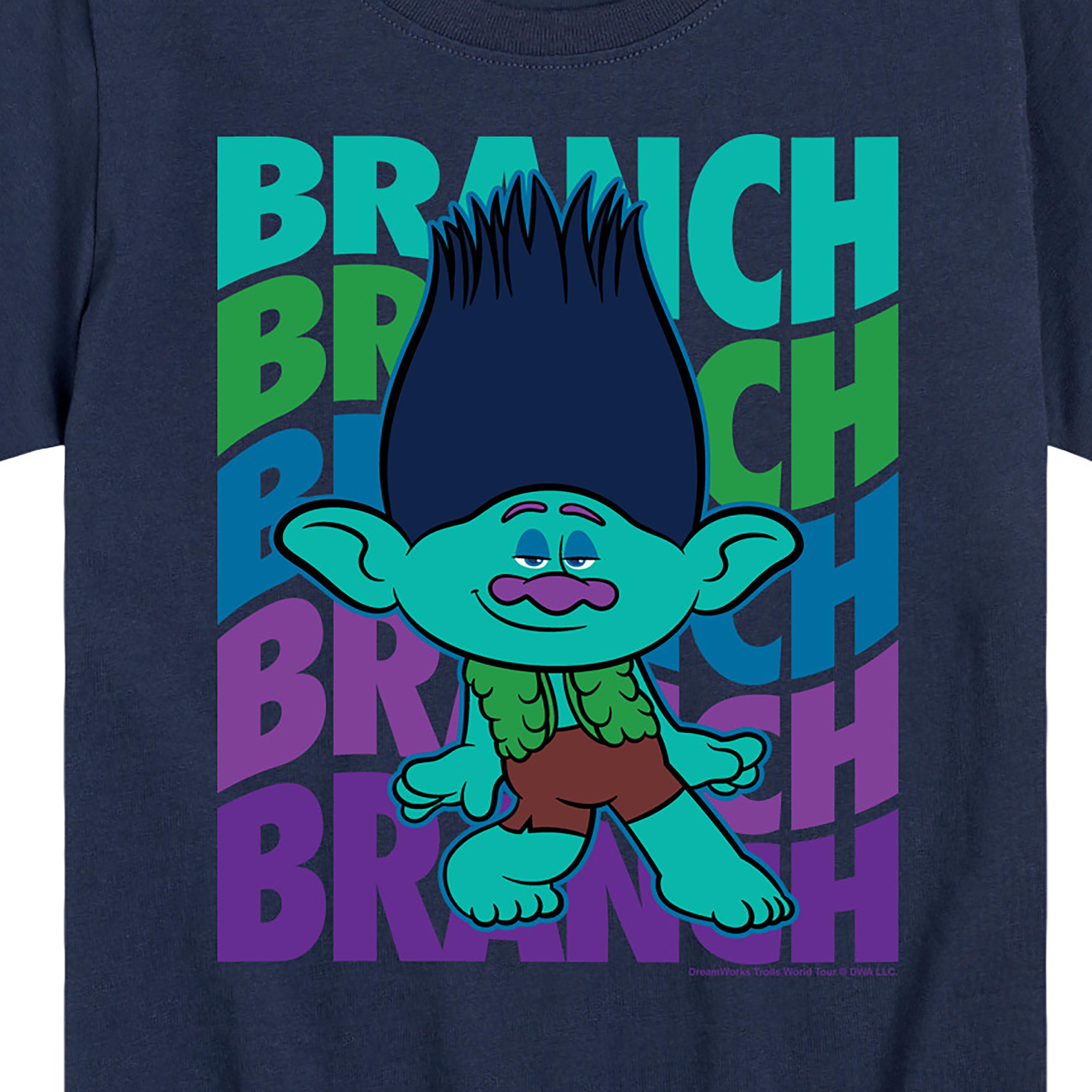 Trolls Branch Stacked Toddler Youth Short Sleeve Graphic T Shirt