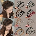 thumbnail image 2 of 2025 Trendy Tooth Headband for Women - Non-Slip Hair Comb with Adjustable Elastic, Reversible Design for Crown Heightening, 2 of 29
