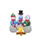 thumbnail image 1 of Muñecos de nieve inflables familiares con forma de muñeco de nieve, 150 cm, con luces LED, 1 of 5