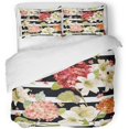 thumbnail image 1 of Juego de ropa de cama de 3 Piezas ABPHQTO Bloom Autumn Hortensia y Lily Flowers Funda nórdica con 2 fundas de almohada, 1 of 1