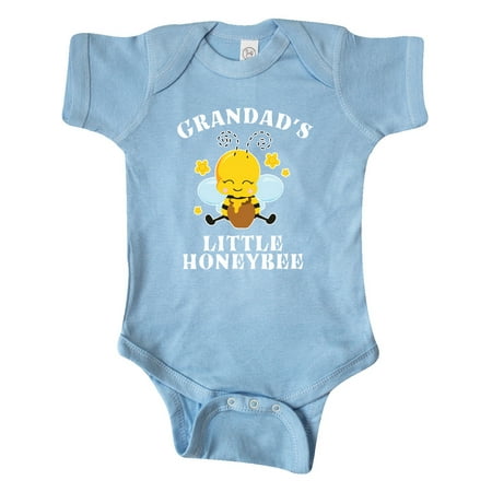 

Inktastic Cute Bee Grandad s Little Honeybee with Stars Gift Baby Boy or Baby Girl Bodysuit