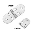 thumbnail image 5 of Uxcell Folding Table Hinge, 8Pack Stainless Steel 270 Degree Round Edge Sewing Machine Table Hinges for Cabinet, Silver, 5 of 6