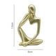 thumbnail image 5 of Estatuilla escultura BLESIY Decoración hogar moderno oro derecho, 5 of 5