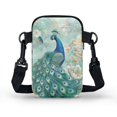 thumbnail image 2 of HELLHERO Crossbody Small Bags Marble Texture 4.33"x1.97"x7.09" with Shoulder Strap Adult for Travel Daily Use 2 Zippers, 2 of 7
