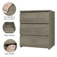 thumbnail image 7 of Homfa 3 Drawers Nightstand Set of 2, Small Sofa Table, Wooden Storage Cabinet for Living Room, Wash Gray, 7 of 7