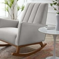 thumbnail image 7 of Modway Sway Performance Velvet Rocking Chair in Light Gray, 7 of 7