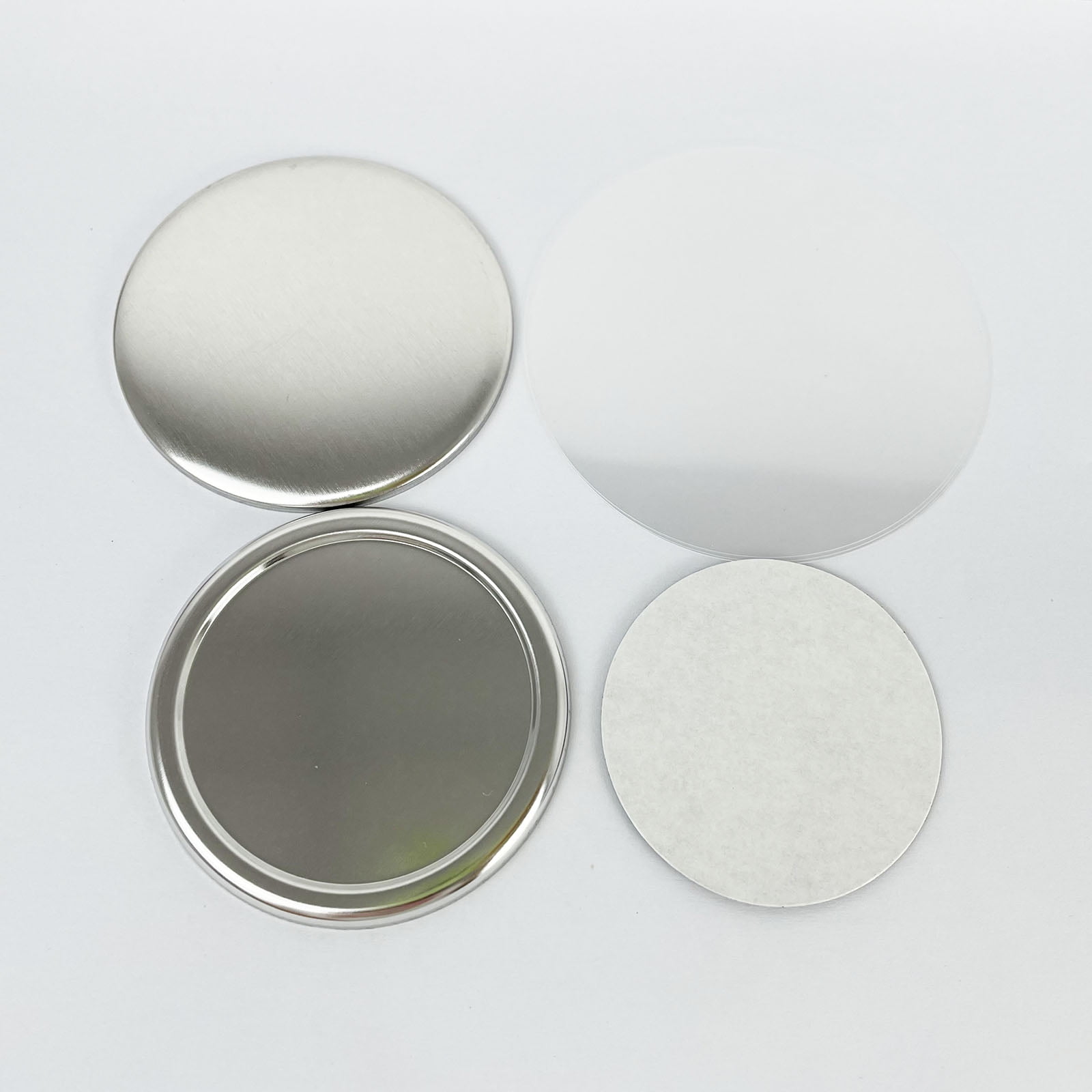 INTSUPERMAI Round 58mm Rubber Fridge Magnetic Button Badge 100 Sets/Pack