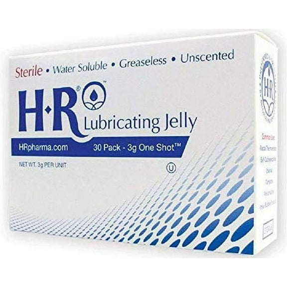 HR Lubricating Jelly-3g Oneshot CarePac (30 Individual Packets)