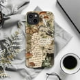 thumbnail image 5 of Cottagecore Bunny & Mushroom Phone Case to iPhone 16 15 14 13 12 11 Pro Max – Nature Aesthetic with Quote, Moth, Bees & Wildflower Phone Cover, 5 of 6