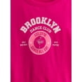 thumbnail image 2 of Wonder Nation Girls Embellished Tee with Long Sleeves, Sizes 4-18 & Plus, 2 of 3