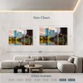 thumbnail image 3 of Elephant Stock Austin Urban Cityscape Wall Art - Horizontal Multi Panel Canvas - Living Room Wall Decor - City Multi Panel - Orange And Brown Decor - 74" x 48", 3 of 4