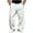 White, variant on StSilkitty Baggy Sweatpants for Men Elastic Waist Drawstring Wide Leg Athletic Running Sweat Pants with Pockets