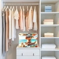thumbnail image 6 of Dinosaur and Beach Sands Storage Basket Foldable Laundry Basket Shelf Kids Toy Storage Container Organizer with Handles, 6 of 7