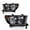 Clear lens Black Housing Amber Reflector, variant on CROSSDESIGN Chrome Headlights Assembly Fit for Toyota Tundra 2007-2013/Sequoia 2008-2017