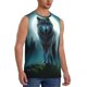 thumbnail image 2 of Fotbe Wolf Men's Camiseta sin Mangas Estampada para Hombres, Playera Casual para Gimnasio, Entrenamiento, Playa-X-Large, 2 of 7