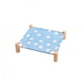 thumbnail image 4 of Cififendec Elevated Summer Pet Cot Bed, 20.28"×17.91", Breathable Detachable Printed Fabric Raised Dog Cat Sleeping Mat for Indoor Floor Naps Balcony Cool Rest Time, 4 of 4