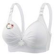 thumbnail image 2 of Ayfxijin Bras for Women No Underwire,Woman Bra Push-up Breathable Daily Underwear Small Print Bra, 2 of 4