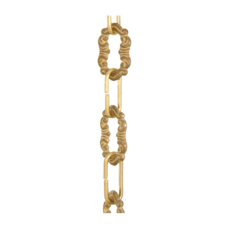 B&p Lamp Die Cast Decorative Brass Chain, 21 Length