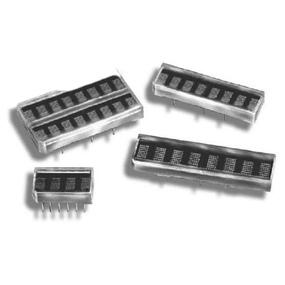 HCMS-2914 LED Displays Dot Matrix Module 8DIGIT 140LED Orange 602nm 1x8 Alphanumeric 14-Pin DIP